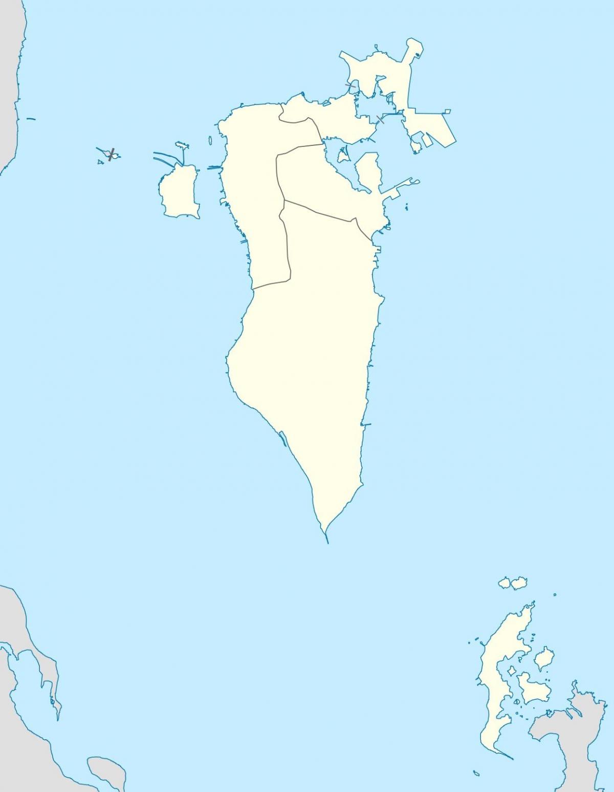 מפה של בחריין מפת וקטור